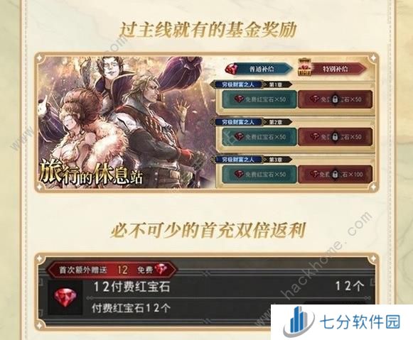 歧路旅人大陆的霸者公测福利大全 公测免费41抽领取教程[多图]图片5