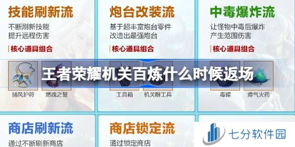 王者荣耀机关百炼什么时候返场 机关百炼活动什么时候重新开