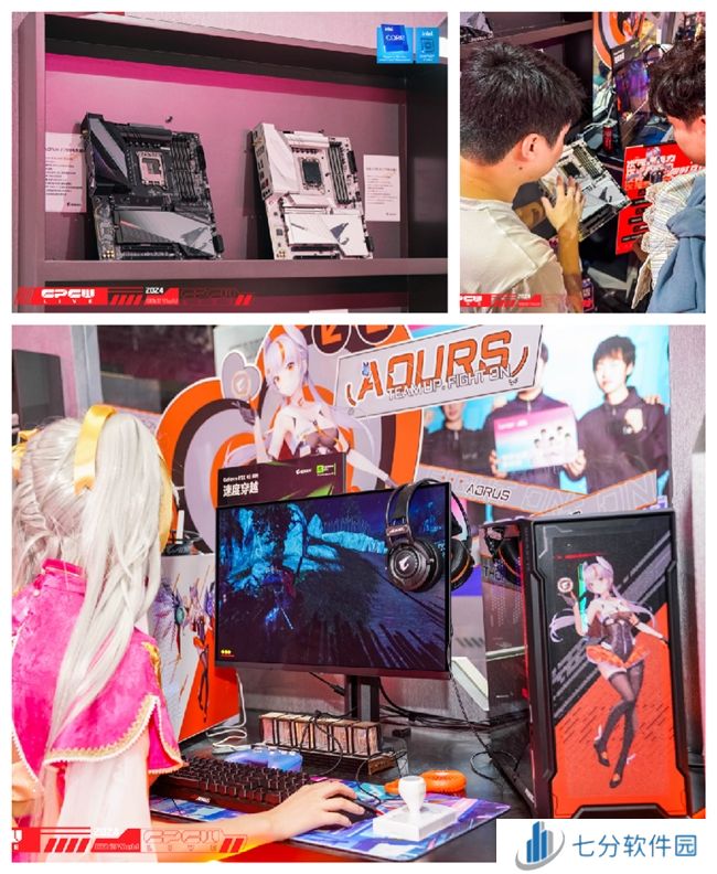 BilibiliWorld 2024，技嘉AORUS雕妹空间颜值与性能兼备