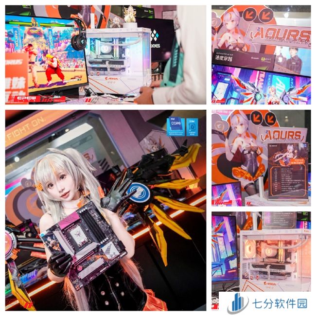 BilibiliWorld 2024，技嘉AORUS雕妹空间颜值与性能兼备