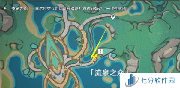 原神5.1灼灼彩菊快速采集路线推荐（共81个全收集）图片6